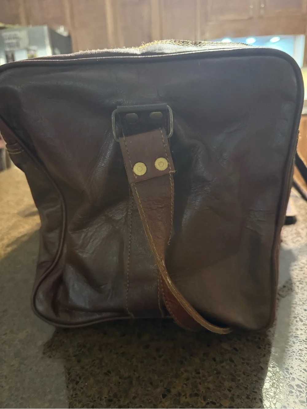 Leather Duffle Bag 28 inch
